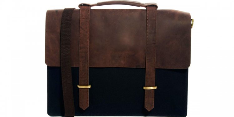 Canvas and Leather Satchel