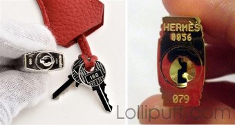 hermes genuine and replica lock key variations